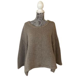 Sundance Mountain Retreat Bell Sleeve Sweater Taupe Brown Size Small